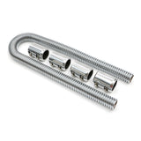 Trans-Dapt 8206 48 in. STAINLESS STEEL RADIATOR HOSE KIT- POLISHED ALUMINUM ENDS