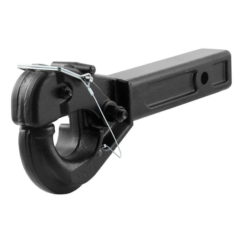 CURT 48004 Receiver-Mount Pintle Hook (2" Shank, 20,000 lbs., 2-1/2" Lunette Rings)