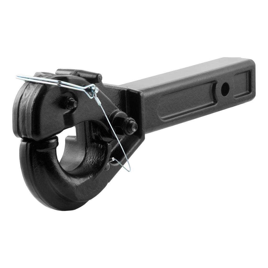 CURT 48005 Receiver-Mount Pintle Hook (2" Shank, 10,000 lbs., 2-1/2" Lunette Rings)