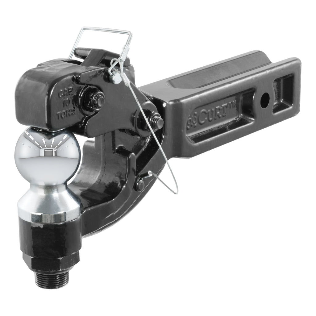 CURT 48012 Receiver-Mount Ball & Pintle Hitch (2-1/2" Shank, 2-5/16" Ball, 20,000 lbs.)