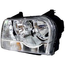 Load image into Gallery viewer, Crown Automotive Jeep Replacement 4805757AG Left Headlight for 05-12/1/06 Chrysler LX 300 w/ Halogen Bulbs w/ Chrome Bezels for Select Chrysler 300