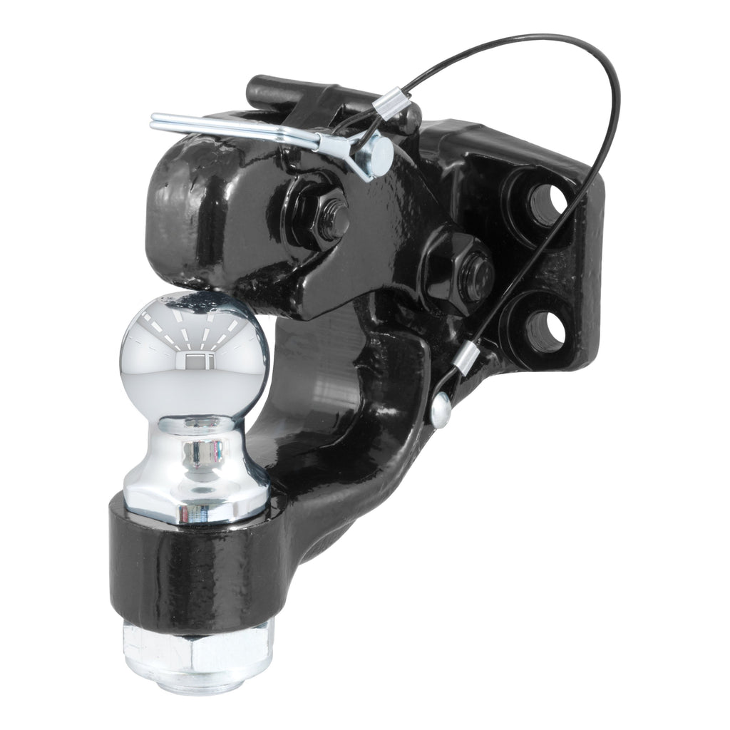 CURT 48180 Ball & Pintle Hitch (1-7/8" Ball, 6,000 lbs. Ball Capacity)