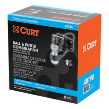Load image into Gallery viewer, CURT 48190 Ball &amp; Pintle Hitch (2" Ball, 10,000 lbs. Ball Capacity)