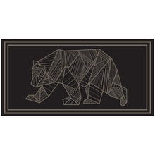 Load image into Gallery viewer, KUMA 481-KM-RVMB-BB-18 Outdoor Mat - Bear - 18&#39; x 9&#39; (Black/Khaki)