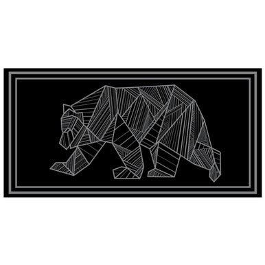 KUMA 481-KM-RVMB-GB-18 Outdoor Mat - Bear - 18' x 9' (Black/Grey)