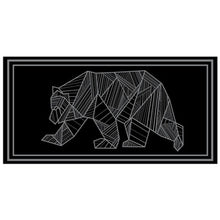 Load image into Gallery viewer, KUMA 481-KM-RVMB-GB-18 Outdoor Mat - Bear - 18&#39; x 9&#39; (Black/Grey)