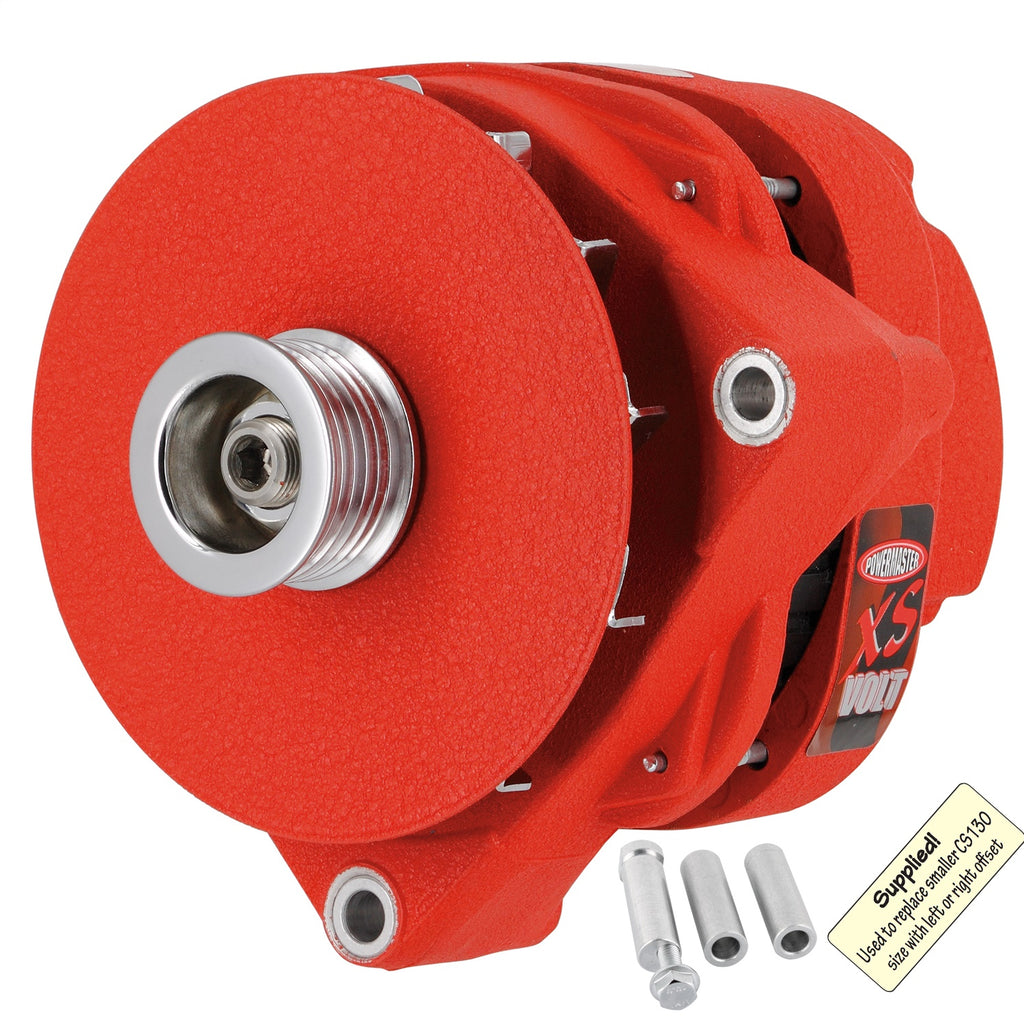 Powermaster Performance 482038SPL XS Volt™ Racing Alternator for Select Buick Century, Buick Regal, Cadillac Escalade, Chevrolet Astro, Chevrolet Beretta, Chevrolet Blazer, Chevrolet C1500, Chevrolet C1500 Suburban, Chevrolet C2500, Chevrolet C2500