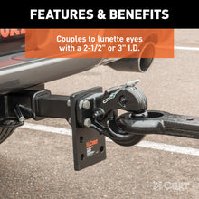 Load image into Gallery viewer, CURT 48205 Pintle Hook (10,000 lbs., 2-1/2" or 3" Lunette Rings)