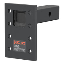 Load image into Gallery viewer, CURT 48323 Adjustable Pintle Mount (2" Shank, 10,000 lbs., 7" High, 6" Long)