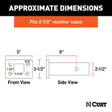 Load image into Gallery viewer, CURT 48340 Pintle Mount (2-1/2" Shank, 20,000 lbs., 8" Long)