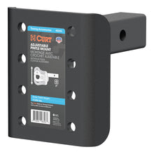 Load image into Gallery viewer, CURT 48343 Adjustable Pintle Mount (2" Shank, 17,000 lbs., 7-1/4" High, 6" Long)