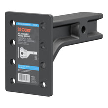 Load image into Gallery viewer, CURT 48348 Adjustable Pintle Mount (2-1/2" Shank, 20,000 lbs., 7-1/4" High, 10-3/4" Long)