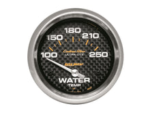 Load image into Gallery viewer, AutoMeter 4837 GAUGE, WATER TEMP, 2 5/8", 100-250?F, ELECTRIC, CARBON FIBER