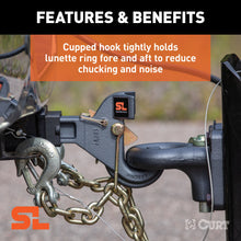 Load image into Gallery viewer, CURT 48405 SecureLatch Receiver-Mount Pintle Hook (2" Shank, 14K, 2-1/2" or 3" Lunette)