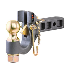 Load image into Gallery viewer, CURT 48406 SecureLatch Receiver-Mount Ball &amp; Pintle Hitch (2" Shank, 2-5/16" Ball, 14K)