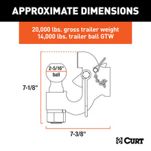 Load image into Gallery viewer, CURT 48410 SecureLatch Ball &amp; Pintle Hitch (2-5/16" Ball, 20,000 lbs.)