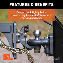Load image into Gallery viewer, CURT 48410 SecureLatch Ball &amp; Pintle Hitch (2-5/16" Ball, 20,000 lbs.)