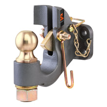 Load image into Gallery viewer, CURT 48411 SecureLatch Ball &amp; Pintle Hitch (2" Ball, 20,000 lbs.)