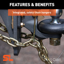 Load image into Gallery viewer, CURT 48411 SecureLatch Ball &amp; Pintle Hitch (2" Ball, 20,000 lbs.)