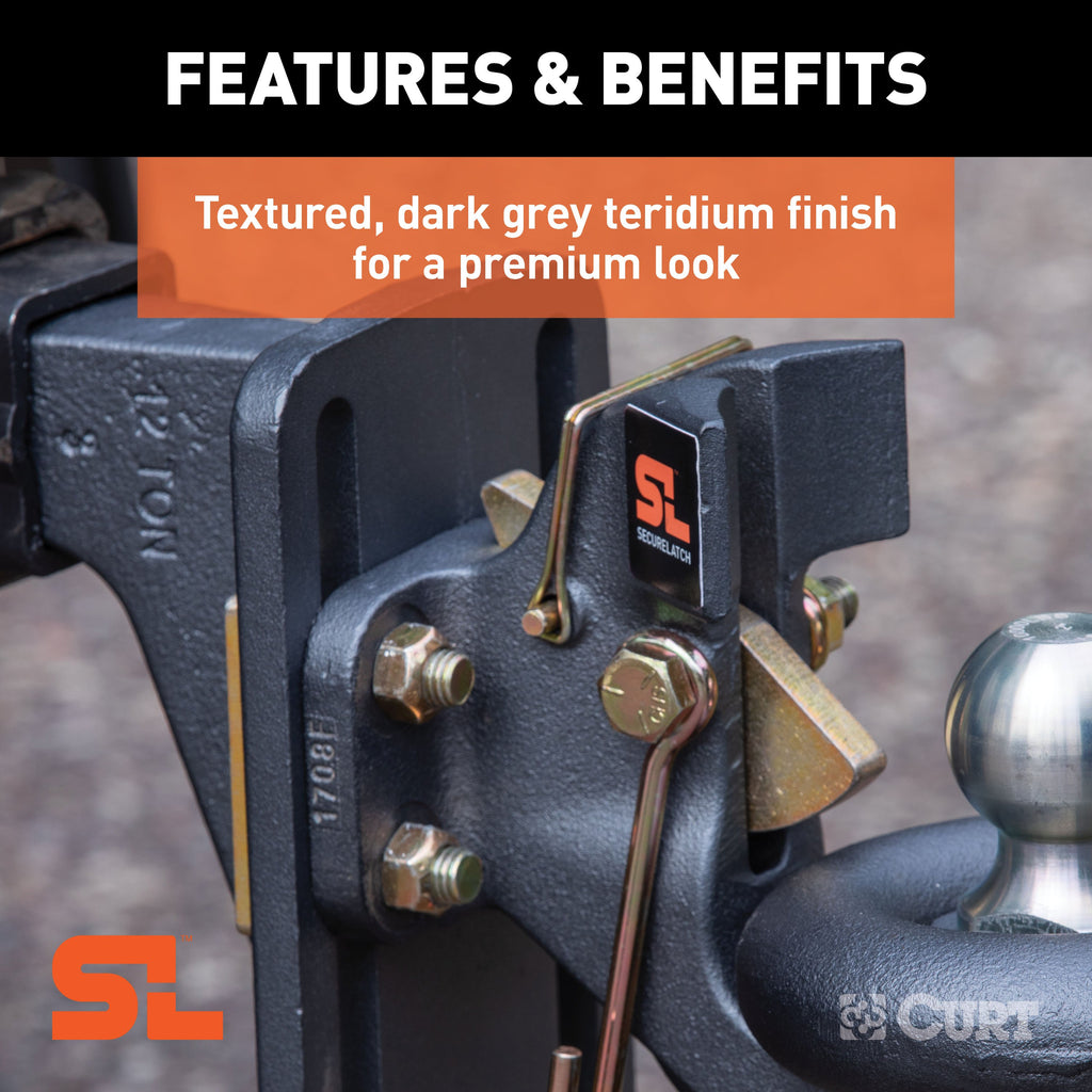CURT 48411 SecureLatch Ball & Pintle Hitch (2" Ball, 20,000 lbs.)