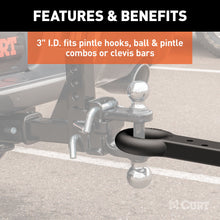 Load image into Gallery viewer, CURT 48510 Lunette Ring Drawbar (22,000 lbs., 3" I.D.)