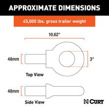 Load image into Gallery viewer, CURT 48530 Lunette Ring (45,000 lbs. 3" I.D.)