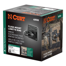 Load image into Gallery viewer, CURT 48550 Flush-Mount Lunette Ring (35,000 lbs., 2-1/2" I.D.)