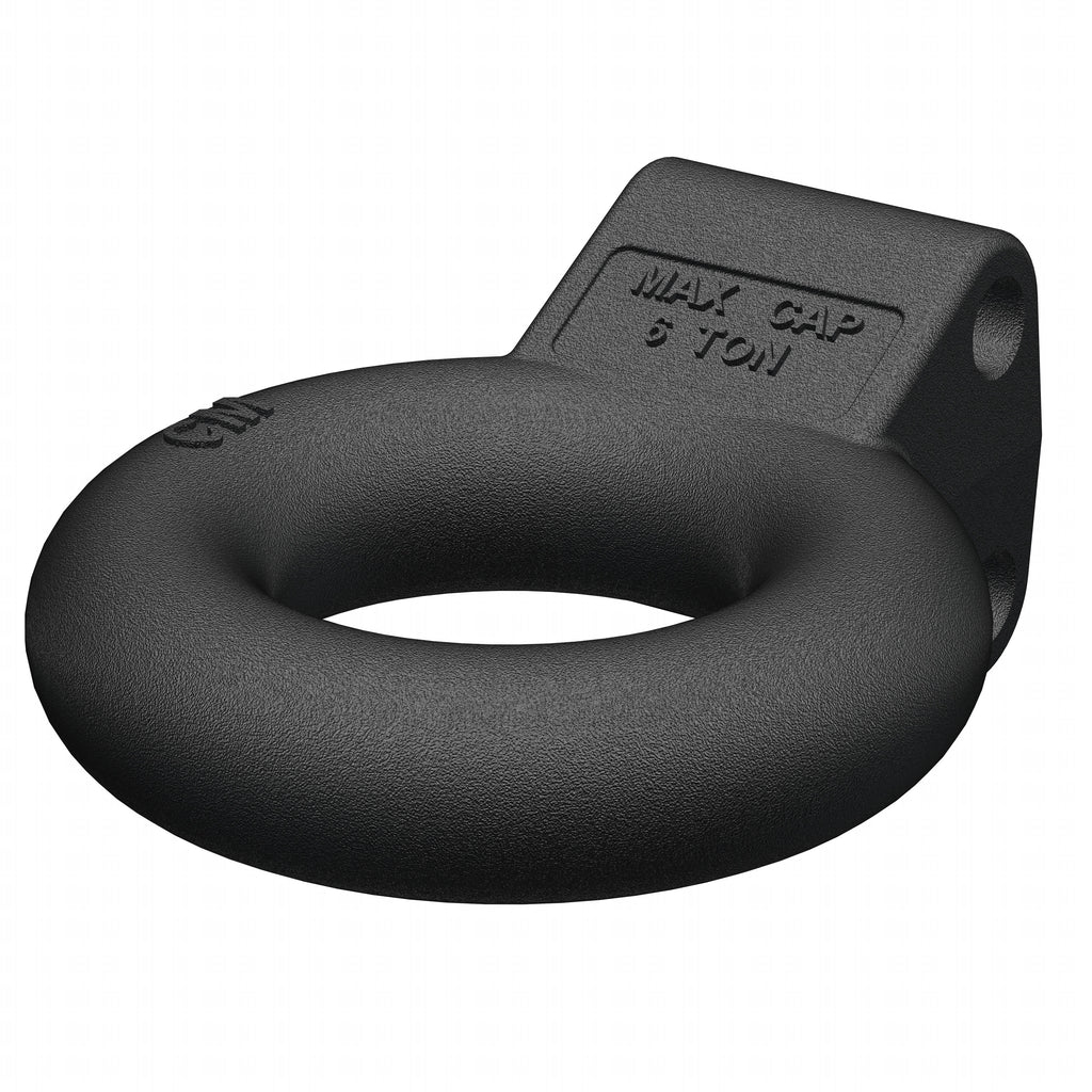CURT 48601 Channel-Style Lunette Ring (12,000 lbs., 3" I.D., Black)