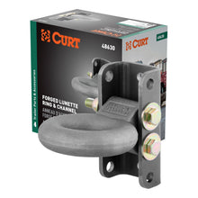 Load image into Gallery viewer, CURT 48630 Adjustable Lunette Ring (12,000 lbs., 3" Eye, 7-1/2" Channel Height, Packaged)