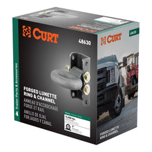 Load image into Gallery viewer, CURT 48630 Adjustable Lunette Ring (12,000 lbs., 3" Eye, 7-1/2" Channel Height, Packaged)