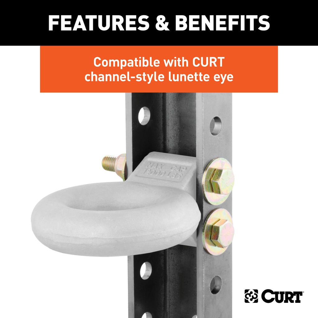 CURT 48650 Adjustable Coupler Channel (3" I.D., 11-3/4" High)
