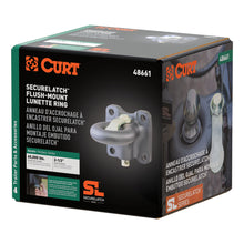 Load image into Gallery viewer, CURT 48661 SecureLatch Flush-Mount Lunette Ring (60,000 lbs, 2-1/2" ID)