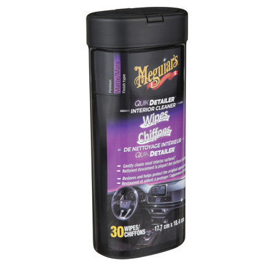 Meguiars G13600C Quik Detailer Interior Wipes - 18cm X 20cm - 30 Pack