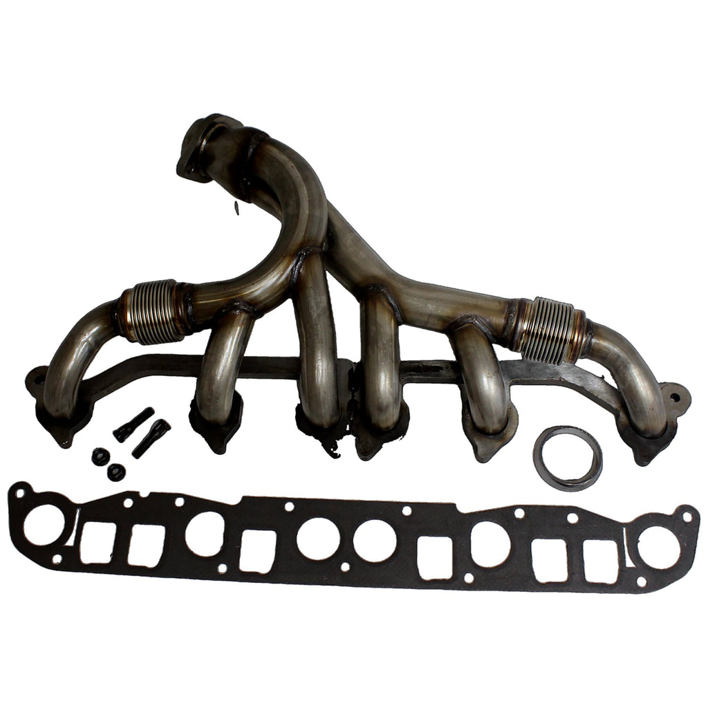Crown Automotive Jeep Replacement 4883385K Exhaust Manifold Kit for 91-99 Jeep TJ, YJ, XJ, MJ, ZJ, Models w/ 4.0L Engine for Select Jeep Cherokee, Jeep Comanche, Jeep Grand Cherokee, Jeep TJ, Jeep Wrangler