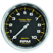Load image into Gallery viewer, AutoMeter 4898 GAUGE, TACHOMETER, 5", 10K RPM, IN-DASH, CARBON FIBER