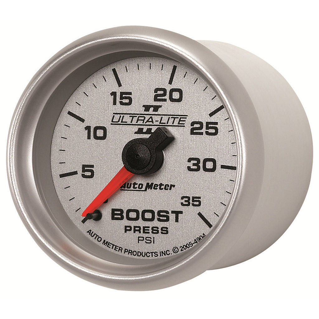 AutoMeter 4904 GAUGE, BOOST, 2 1/16", 35PSI, MECHANICAL, ULTRA-LITE II