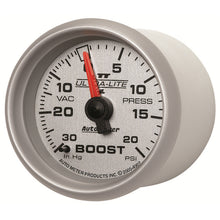 Load image into Gallery viewer, AutoMeter 4907 GAUGE, VAC/BOOST, 2 1/16", 30INHG-20PSI, MECHANICAL, ULTRA-LITE II