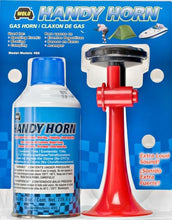 Load image into Gallery viewer, Wolo Horns 490 HANDY HORN- Hand Held Gas Air Horn with a 8oz. Safety Can of Environmentally Safe Gas
