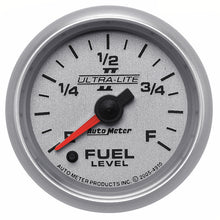 Load image into Gallery viewer, AutoMeter 4910 GAUGE, FUEL LEVEL, 2 1/16", 0-280O PROGRAMMABLE, ULTRA-LITE II