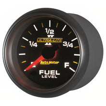Load image into Gallery viewer, AutoMeter 4910 GAUGE, FUEL LEVEL, 2 1/16", 0-280O PROGRAMMABLE, ULTRA-LITE II