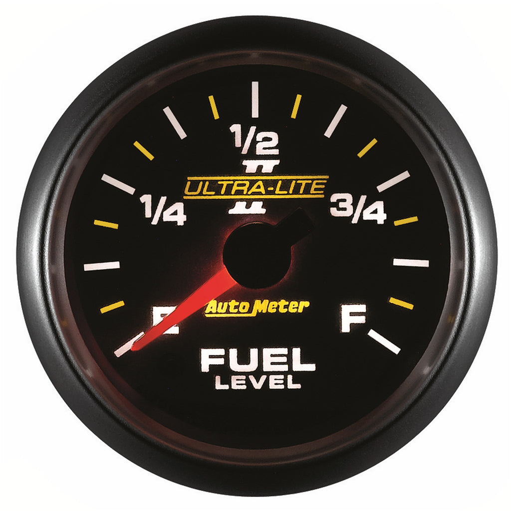 AutoMeter 4910 GAUGE, FUEL LEVEL, 2 1/16", 0-280O PROGRAMMABLE, ULTRA-LITE II