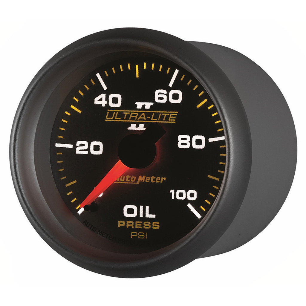 AutoMeter 4921 GAUGE, OIL PRESSURE, 2 1/16", 100PSI, MECHANICAL, ULTRA-LITE II