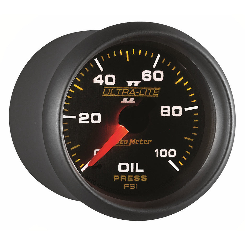 AutoMeter 4921 GAUGE, OIL PRESSURE, 2 1/16", 100PSI, MECHANICAL, ULTRA-LITE II