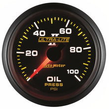 Load image into Gallery viewer, AutoMeter 4921 GAUGE, OIL PRESSURE, 2 1/16", 100PSI, MECHANICAL, ULTRA-LITE II