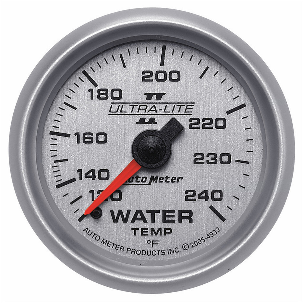 AutoMeter 4932 GAUGE, WATER TEMP, 2 1/16", 120-240?F, MECHANICAL, ULTRA-LITE II