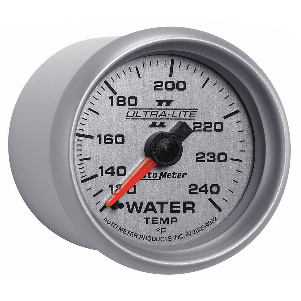 AutoMeter 4932 GAUGE, WATER TEMP, 2 1/16", 120-240?F, MECHANICAL, ULTRA-LITE II