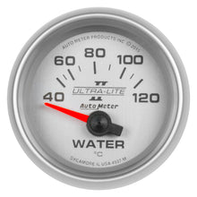 Load image into Gallery viewer, AutoMeter 4937-M GAUGE, WATER TEMP, 2 1/16", 40-120?C, ELECTRIC, ULTRA-LITE II