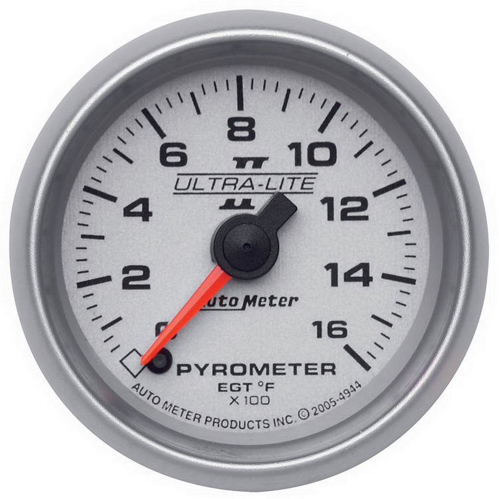 AutoMeter 4944 GAUGE, PYROMETER (EGT), 2 1/16", 1600?F, DIGITAL STEPPER MOTOR, ULTRA-LITE II