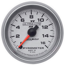 Load image into Gallery viewer, AutoMeter 4944 GAUGE, PYROMETER (EGT), 2 1/16", 1600?F, DIGITAL STEPPER MOTOR, ULTRA-LITE II