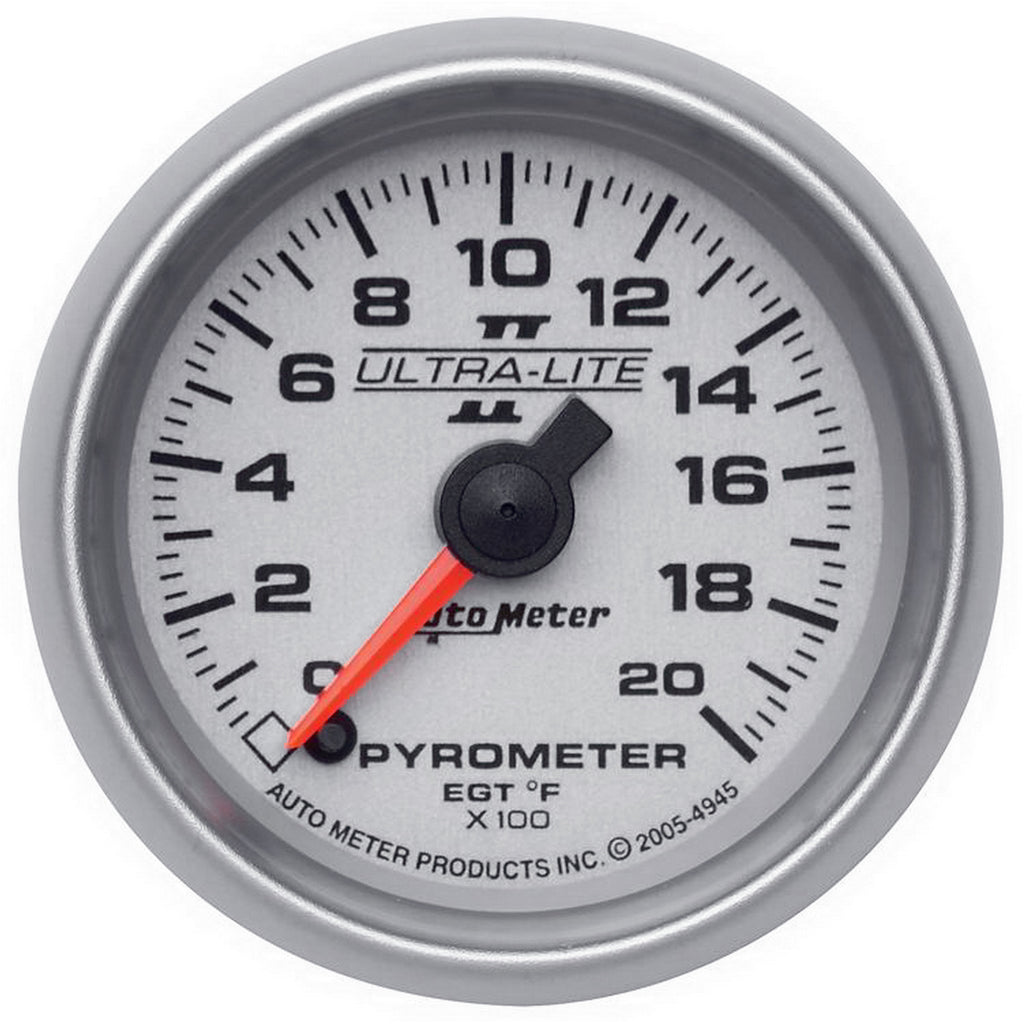 AutoMeter 4945 GAUGE, PYROMETER (EGT), 2 1/16", 2000?F, DIGITAL STEPPER MOTOR, ULTRA-LITE II